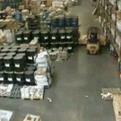 Forklift worker fail