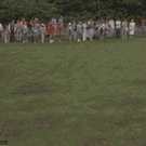 Happy Gilmore - Adam Sandler gets hit by a VW Beetle