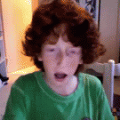 Kid getting freaky wit it on the webcam