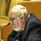 Politician vs. microphone