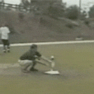 Rocket lauch gone wrong - rocket hits kid in the groin