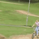 Biker gets hit by remoite controlled truck