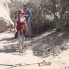 Girl jumping fail