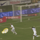 Soccer goal celebration fail
