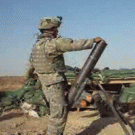 Soldier making love to his cannon