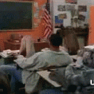 Chuck Norris class paper throwing action