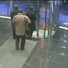 Revolving door accident