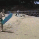 Bodyboarding fail