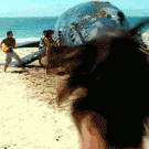 Hancock throws whale into the ocean