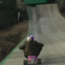 Big tricycle back flip fail