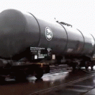 Imploding train tank