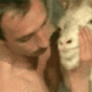Guy loves goat