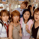 Girls on a bus