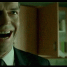 Agent Smith is happy