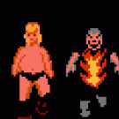 The 8-bit wrestlers' dance