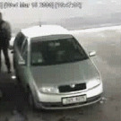 Truck wheel out of nowhere!