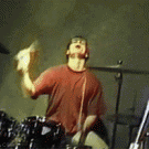 Drummer falling