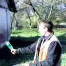 Breaking bottle with head fail