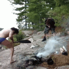 Headbanging by the lake