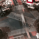 Tokyo Shibuya intersection time-lapse