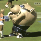 Tennessee Titans mascot eats cheerleader