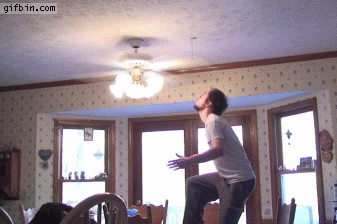 Guy Jumps And Hits Fan Best Funny Gifs Updated Daily Gifv