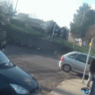 Two guys parkour at the same time