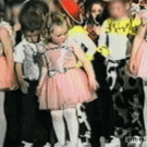 Boy and girl fight on stage during show