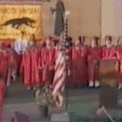 Sprinkler goes off during graduation ceremony