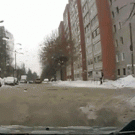 Woman drops kid while crossing the street