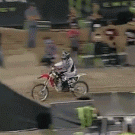 Dirt bike jump flip