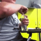 How to drink a bottle of water fast