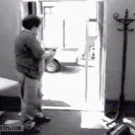 Glass door handle prank