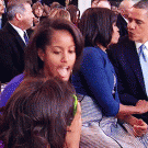 Presidential family photobomb