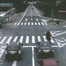 Lucky biker survives truck tip-over crash