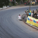 Fearless photographer at rally