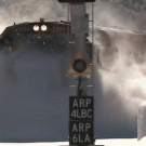 Snow clearing train