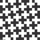 Negative space optical illusion