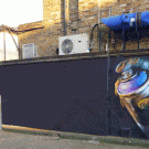 Animated graffiti flame