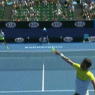 Tennis ball boy nut shot