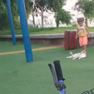 Cat takes revenge on little girl