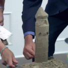 Building sand castles on TV