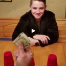 Money shell game prank