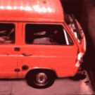 Slo-mo van crash test