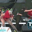 Lady Gaga hits dancer in the face with mic