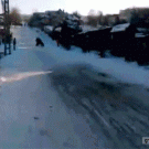 Sledders break steel door