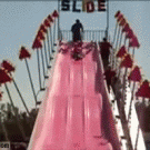 Slide fence falls on kid