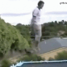 Trampoline double fail