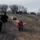 Huge truck jump fail