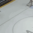 Water skiing behind zamboni